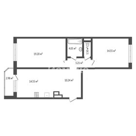 Квартира 67,1 м², 2-комнатная - изображение 1