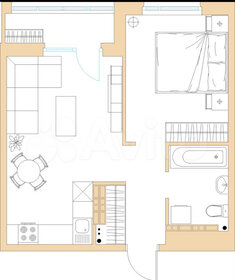 42 м², 2-комнатная квартира 4 499 000 ₽ - изображение 33