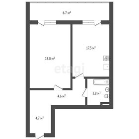 Квартира 48,3 м², 1-комнатная - изображение 3