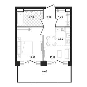 47,5 м², 2-комнатная квартира 45 125 000 ₽ - изображение 17