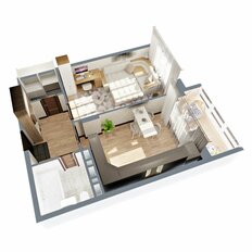 Квартира 44,2 м², 1-комнатная - изображение 5