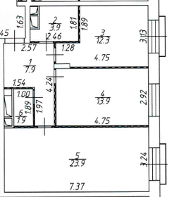 63,8 м², 2-комнатная квартира 26 500 000 ₽ - изображение 121