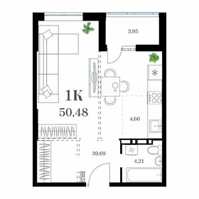 51,5 м², 2-комнатная квартира 10 720 400 ₽ - изображение 15