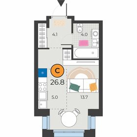 12,4 м², квартира-студия 1 800 000 ₽ - изображение 67