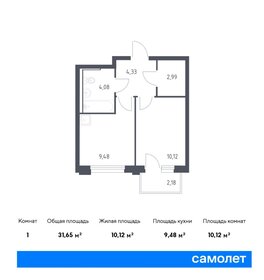 31,5 м², 1-комнатная квартира 5 100 000 ₽ - изображение 71