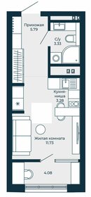 Квартира 28,2 м², студия - изображение 1