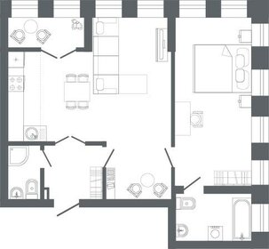 Квартира 70 м², 2-комнатная - изображение 1