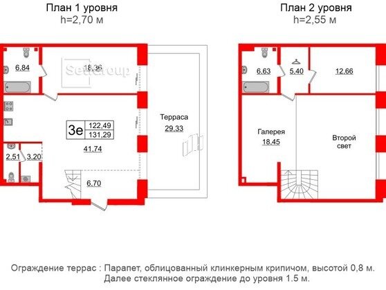 130 м², 3-комнатные апартаменты 49 608 448 ₽ - изображение 1