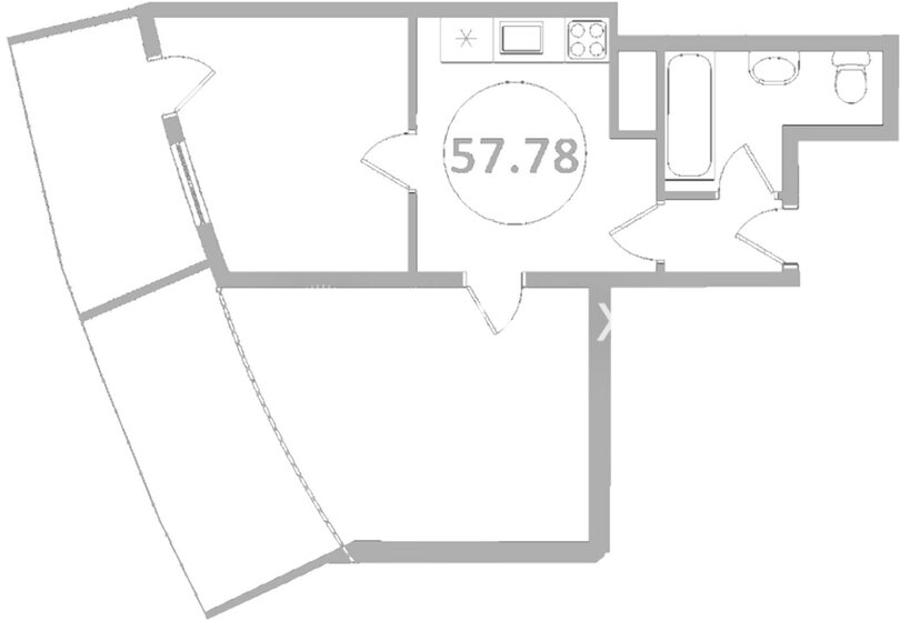 95,3 м², 1-комнатная квартира 97 206 000 ₽ - изображение 1
