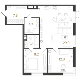 76 м², 2-комнатная квартира 21 000 000 ₽ - изображение 128