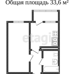 Квартира 30 м², 1-комнатная - изображение 1