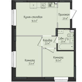 39,1 м², 2-комнатная квартира 3 750 000 ₽ - изображение 38