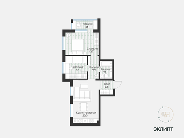 51,8 м², 2-комнатная квартира 7 670 000 ₽ - изображение 31