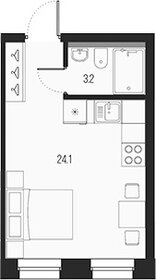 Квартира 27,3 м², студия - изображение 1