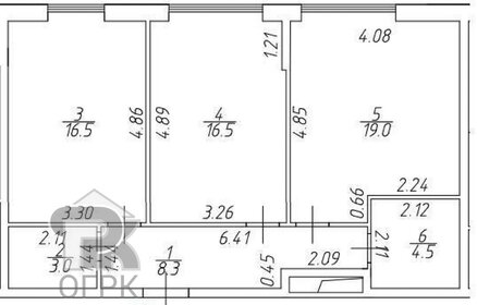 Квартира 68 м², 2-комнатная - изображение 1