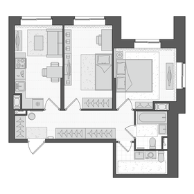 56,3 м², 2-комнатная квартира 10 200 000 ₽ - изображение 44