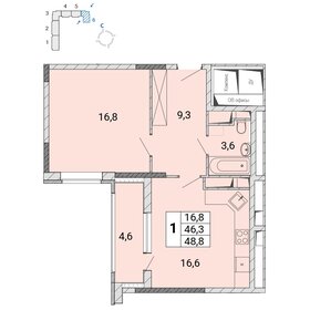 43,7 м², 1-комнатная квартира 7 429 000 ₽ - изображение 31