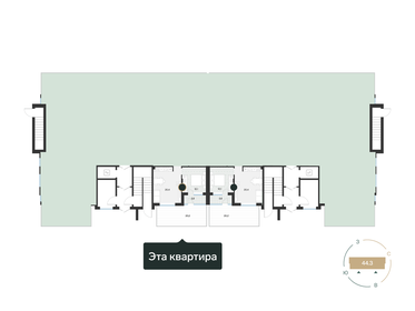 45 м², 1-комнатная квартира 6 990 000 ₽ - изображение 36