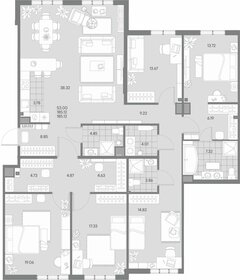 Квартира 185,1 м², 1-комнатная - изображение 1