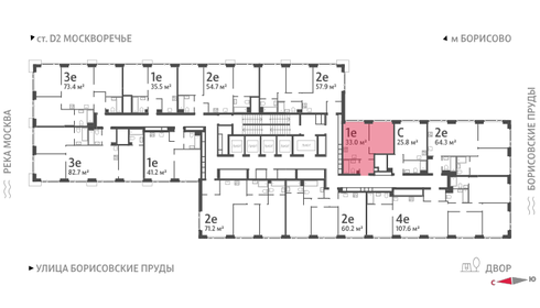 32,9 м², 1-комнатная квартира 14 363 185 ₽ - изображение 35