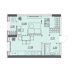 26,2 м², квартира-студия 2 989 080 ₽ - изображение 26