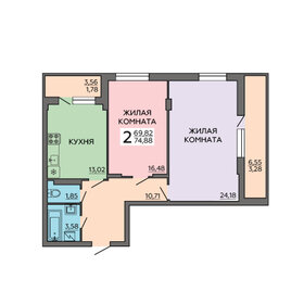 79,9 м², 2-комнатная квартира 8 258 558 ₽ - изображение 27