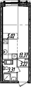 41,6 м², 1-комнатная квартира 5 285 000 ₽ - изображение 6