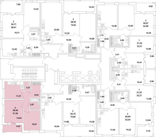 51,6 м², 2-комнатная квартира 14 300 000 ₽ - изображение 150