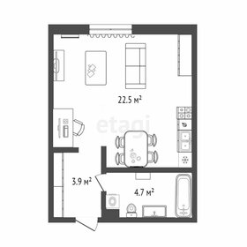 Квартира 30,8 м², студия - изображение 1