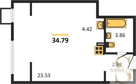 28,3 м², квартира-студия 3 699 000 ₽ - изображение 117