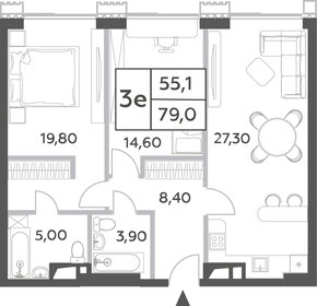 Квартира 79 м², 3-комнатная - изображение 1