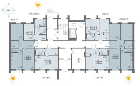 Квартира 58,6 м², 2-комнатная - изображение 2