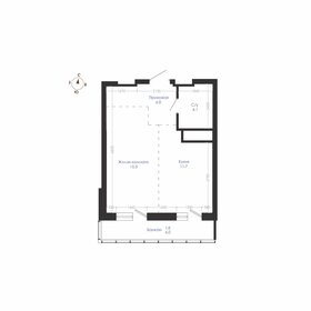 33,4 м², квартира-студия 4 137 180 ₽ - изображение 5