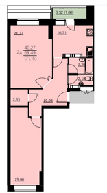 71,2 м², 2-комнатная квартира 5 407 400 ₽ - изображение 100