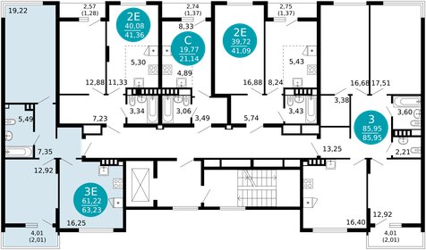 Квартира 63,2 м², 2-комнатная - изображение 2