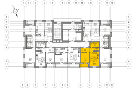 36,3 м², 1-комнатная квартира 6 100 000 ₽ - изображение 92