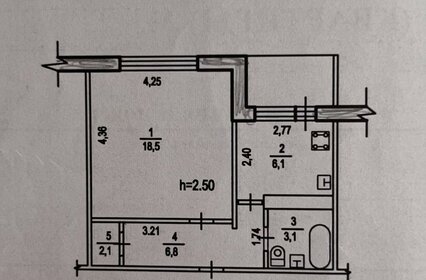 Квартира 37 м², 1-комнатная - изображение 5