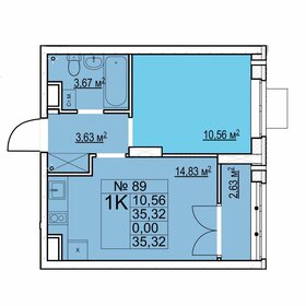 33,4 м², 2-комнатная квартира 3 090 000 ₽ - изображение 74