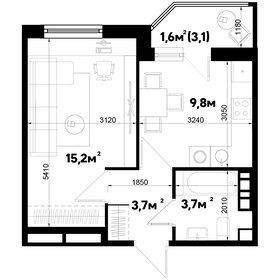 34 м², 1-комнатная квартира 6 086 000 ₽ - изображение 9