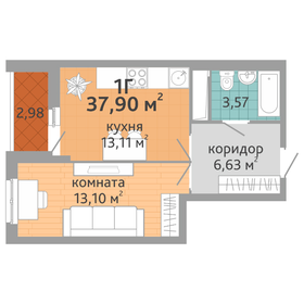 40 м², 1-комнатная квартира 4 350 000 ₽ - изображение 89