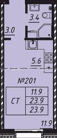 Квартира 23,9 м², студия - изображение 1