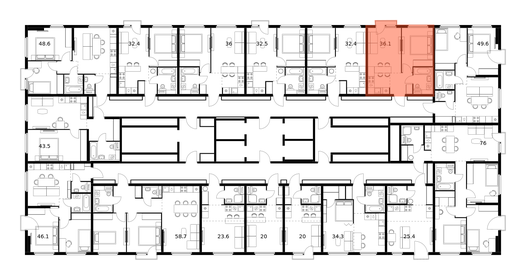 37,3 м², 1-комнатная квартира 7 800 000 ₽ - изображение 102