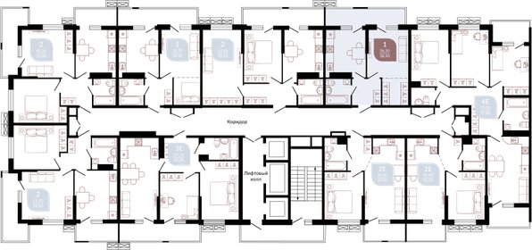 Квартира 38,9 м², 1-комнатная - изображение 2