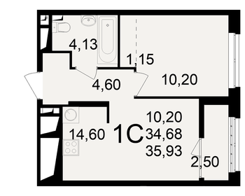 36,2 м², 1-комнатная квартира 3 830 000 ₽ - изображение 68