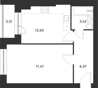 40 м², 1-комнатная квартира 3 500 000 ₽ - изображение 40