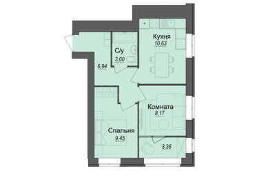 43,9 м², 2-комнатная квартира 3 090 000 ₽ - изображение 111