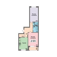 Квартира 68,4 м², 2-комнатная - изображение 2