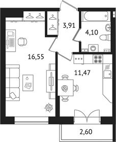 33,2 м², 1-комнатные апартаменты 5 379 728 ₽ - изображение 1