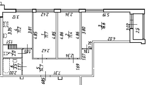 Квартира 72 м², 3-комнатная - изображение 1