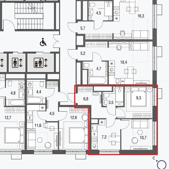 37,8 м², 2-комнатная квартира 12 500 000 ₽ - изображение 1